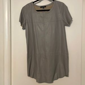 Vegan leather size M gray dress or tunic